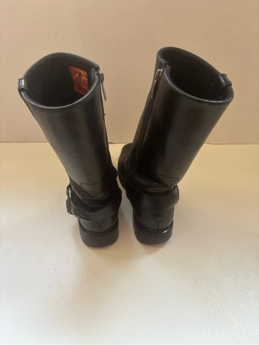 Harley Davidson Hustin 11' Waterproof Harness Motorcycle Boots D95353 Mens 7.5 M